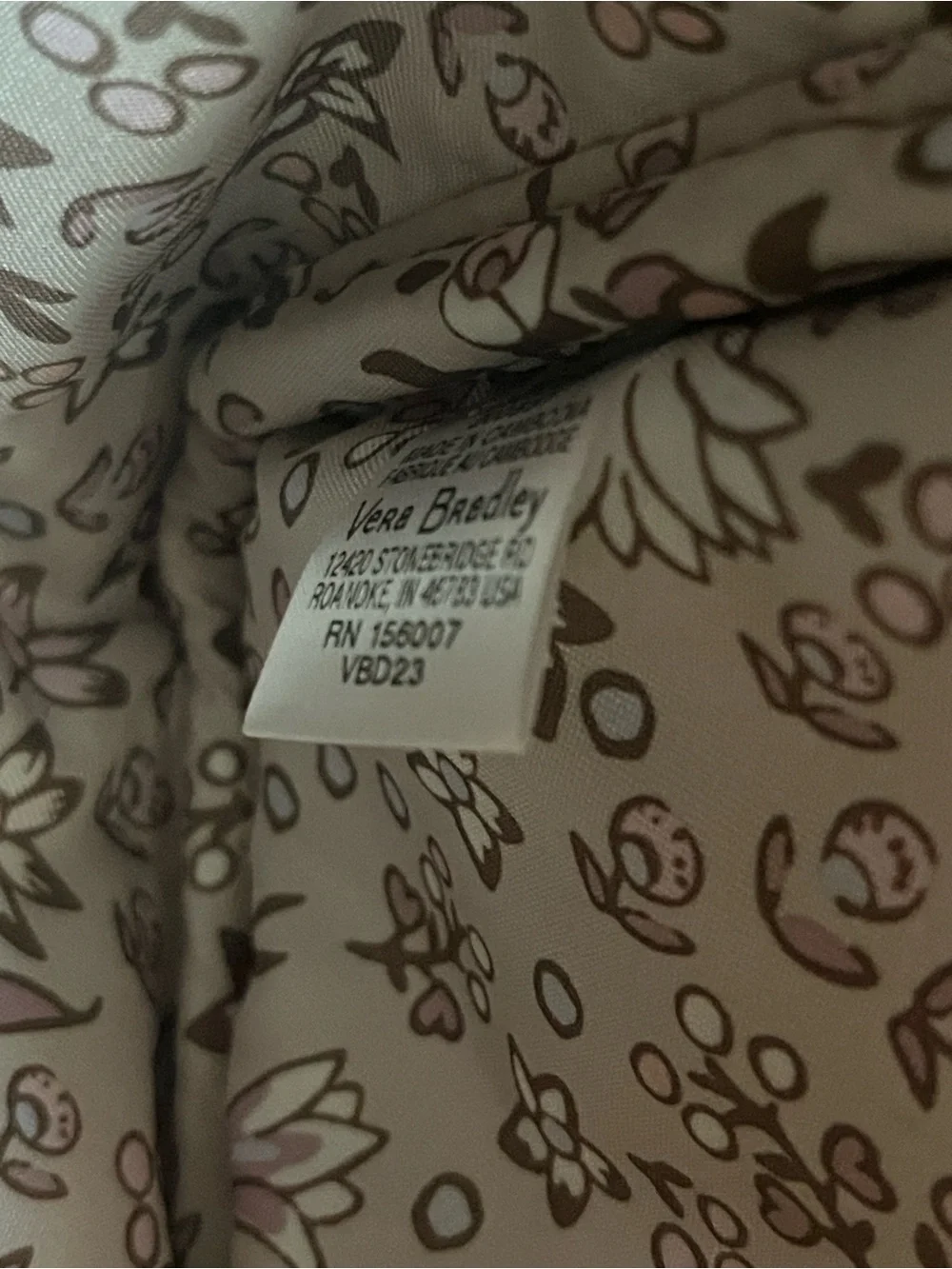 Vera Bradley Performance Twill Small Backpack in Meadowlark Tan